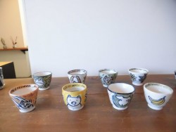 小澤順一展 色絵ゆのみ