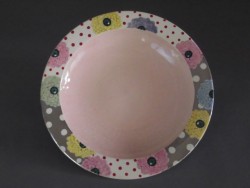 大皿　 Pinky flower 