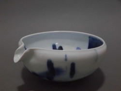 加藤委 染付片口 