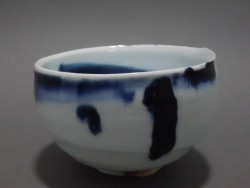 加藤委 染付茶盌