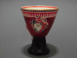 色絵バティック人物紋杯1 
